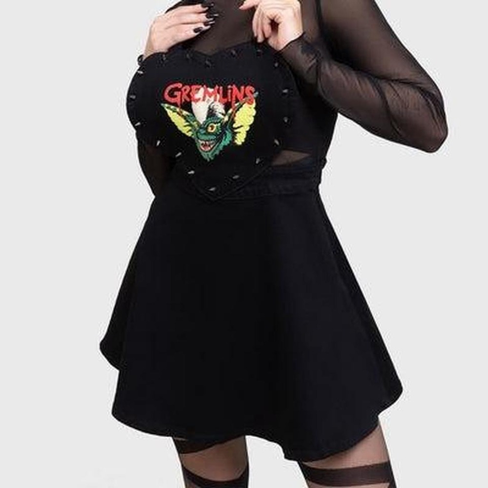 Killstar Gremlins pinafore size‎ medium NWT goth horror 90s alternative